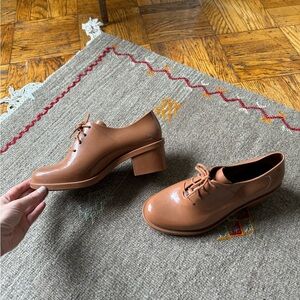 Melissa heeled brown shoes in great condition!